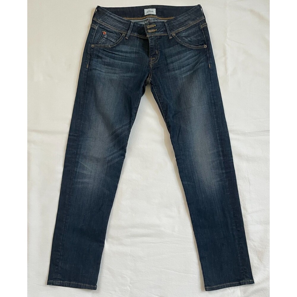 Hudson Denim Jeans Light Wash Nicole Ankle Skinny Low Rise Jeans Sz 27